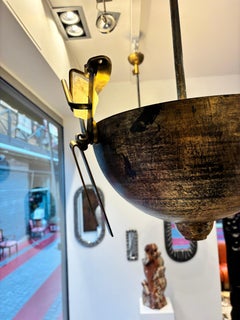 Pair of Sculptural Pendant Lights By Michel Kiriliuk, France, Circa 1990's