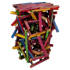 Pareja de mesas auxiliares escultóricas