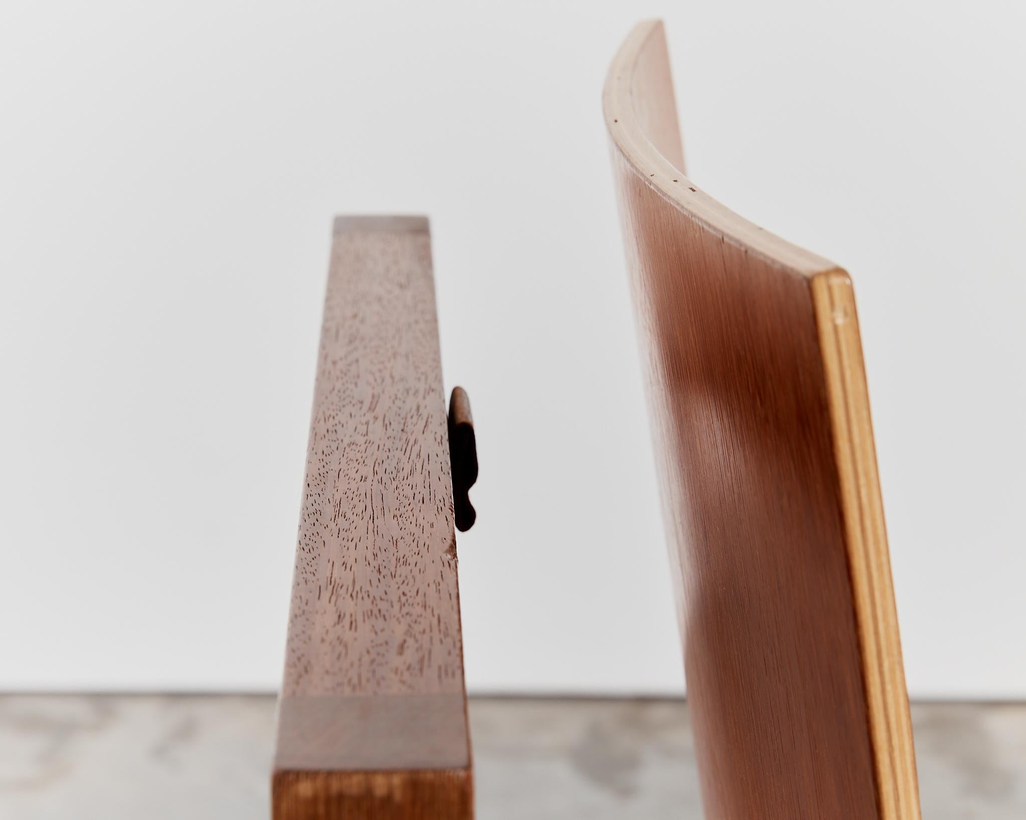 Pair of sculptural statement BNF chairs by Perrault & Prevost, limited edition 13