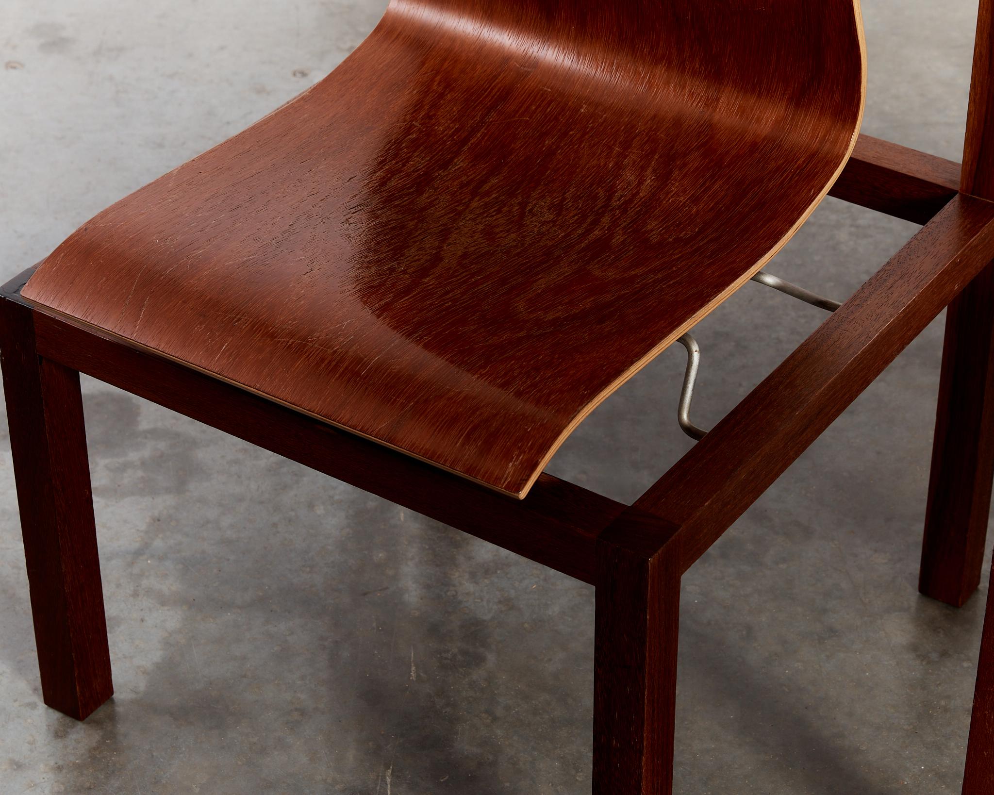 Pair of sculptural statement BNF chairs by Perrault & Prevost, limited edition 2