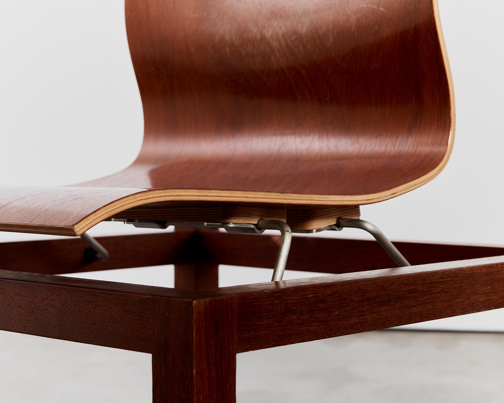 Pair of sculptural statement BNF chairs by Perrault & Prevost, limited edition 3