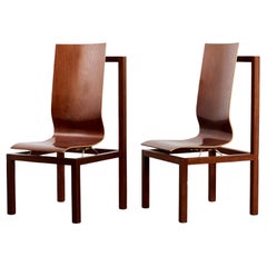 Pair of sculptural statement BNF chairs by Perrault & Prevost, limited edition