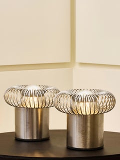 Pair of Sculptural Table Lamps by Philippe Rogier for OXAR