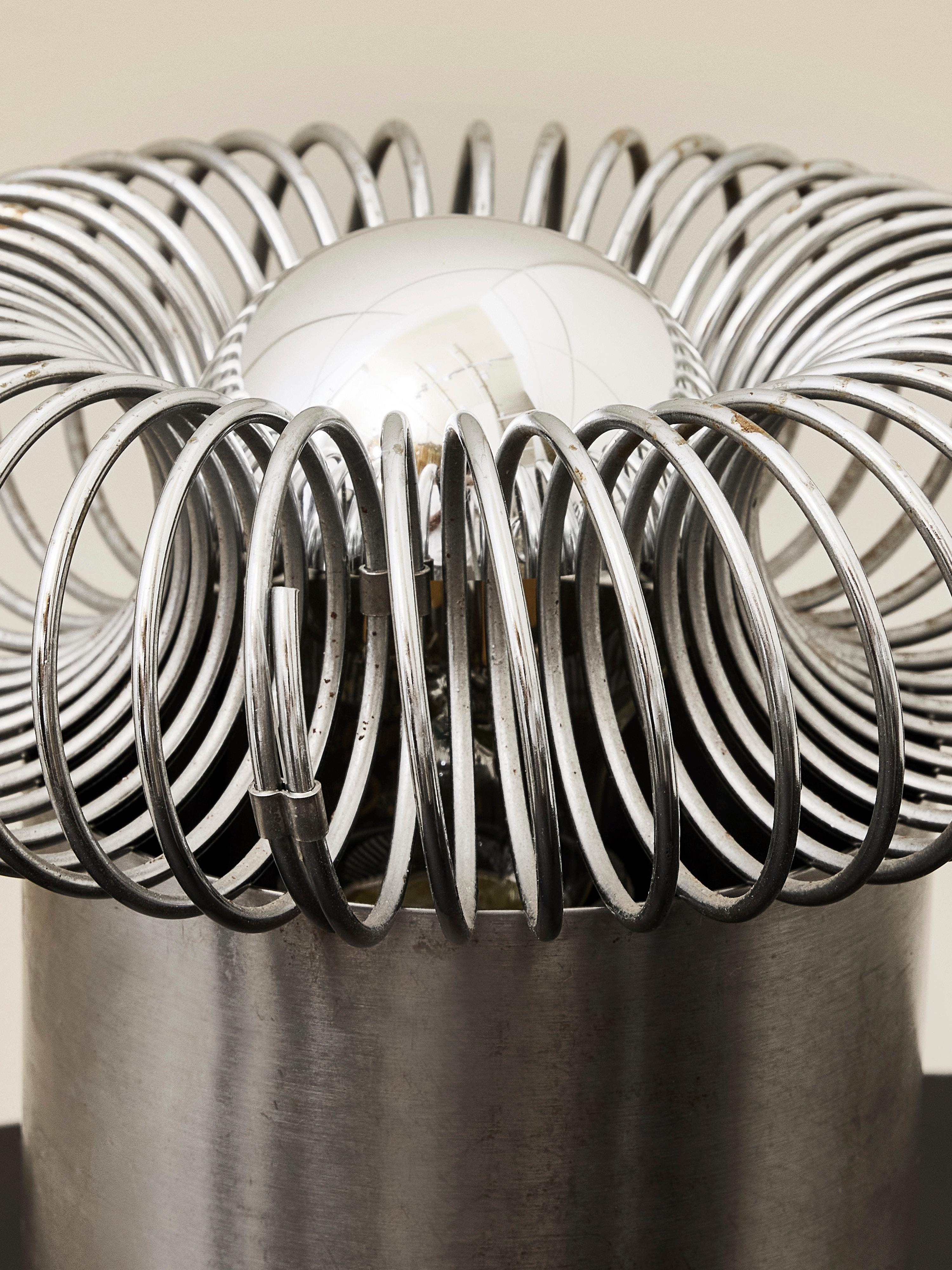 Fine XX secolo Coppia di lampade da tavolo scultoree di Philippe Rogier per OXAR in vendita