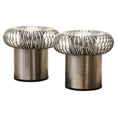 Pair of Sculptural Table Lamps by Philippe Rogier for OXAR