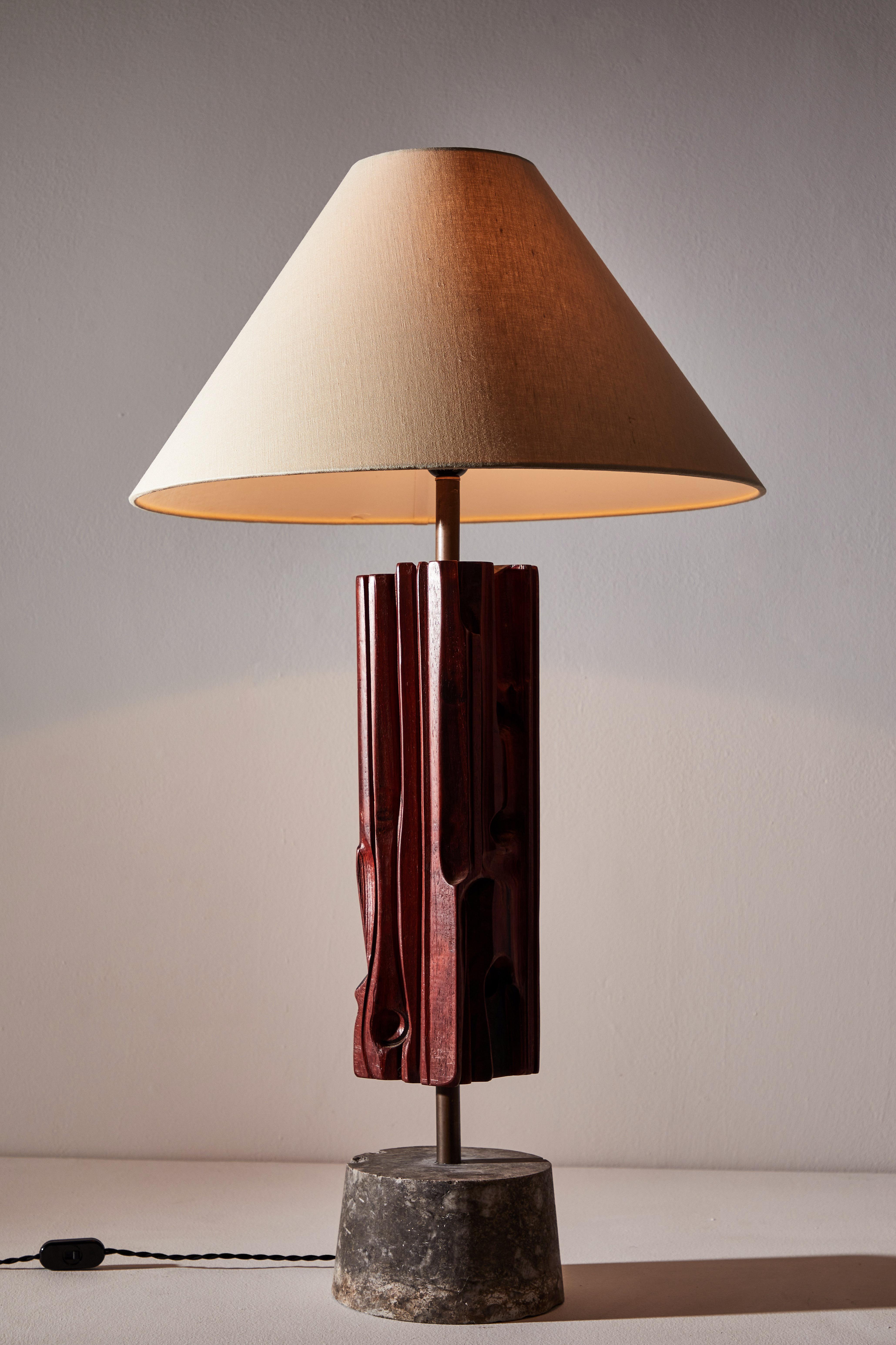 Mid-Century Modern Pair of Sculptural Table Lamps by Yasuo Fuke
