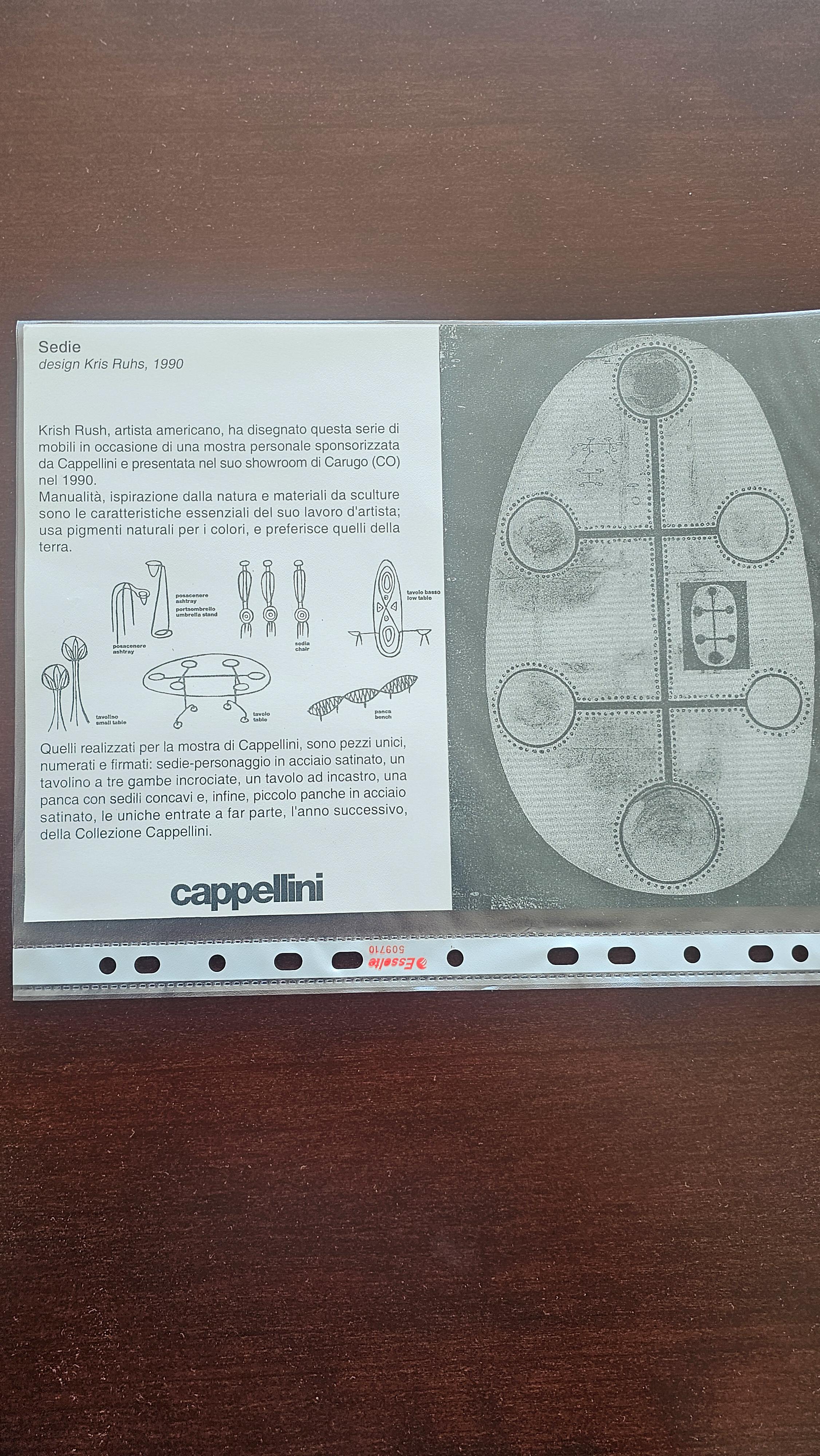 Paar skulpturale hohe Stühle, entworfen von Krish Ruhs für Cappellini, 1990er Jahre im Angebot 11