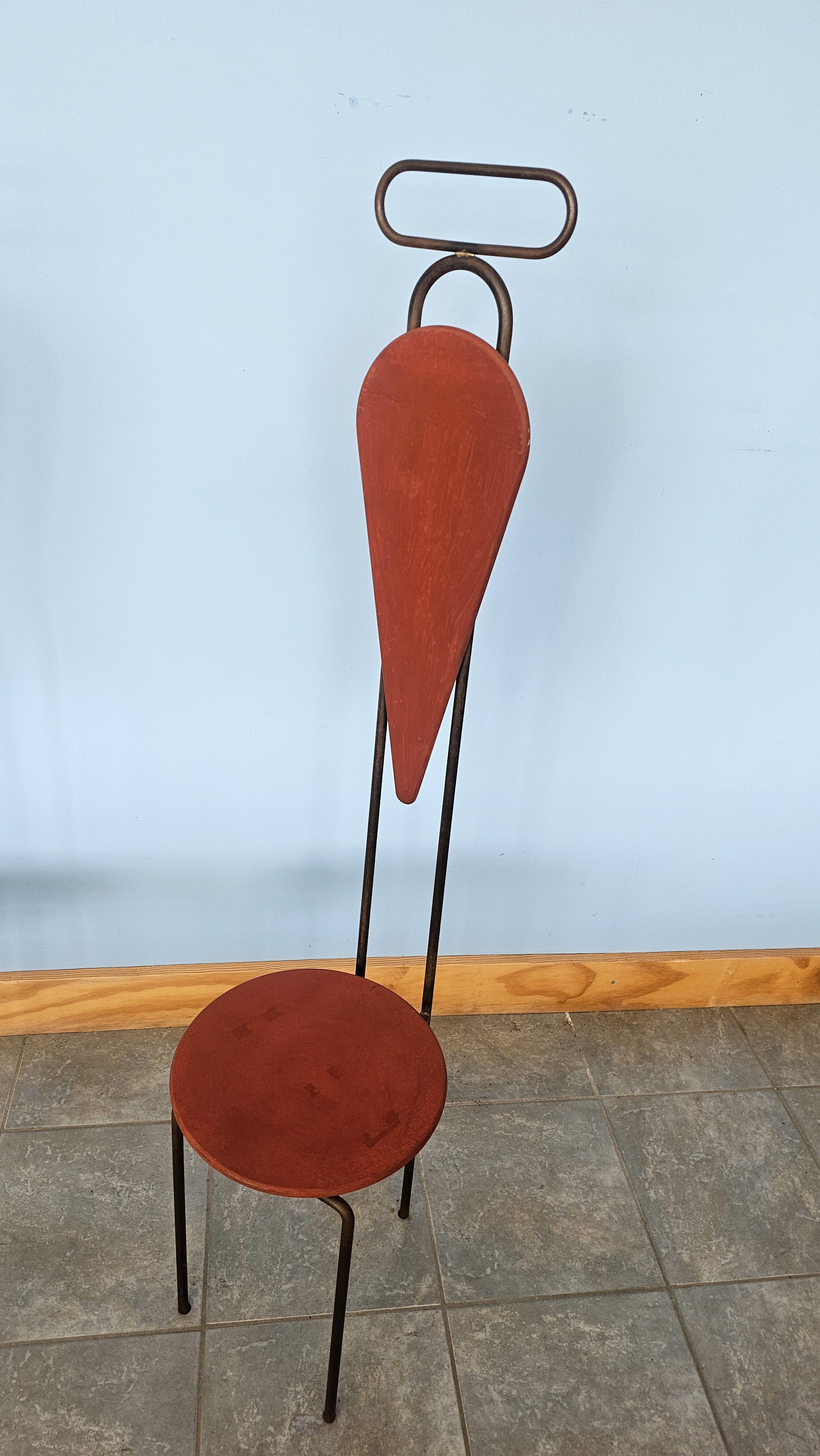 Pair of Sculptural Tall Chairs designedby Krish Ruhs for Cappellini, 1990s For Sale 2