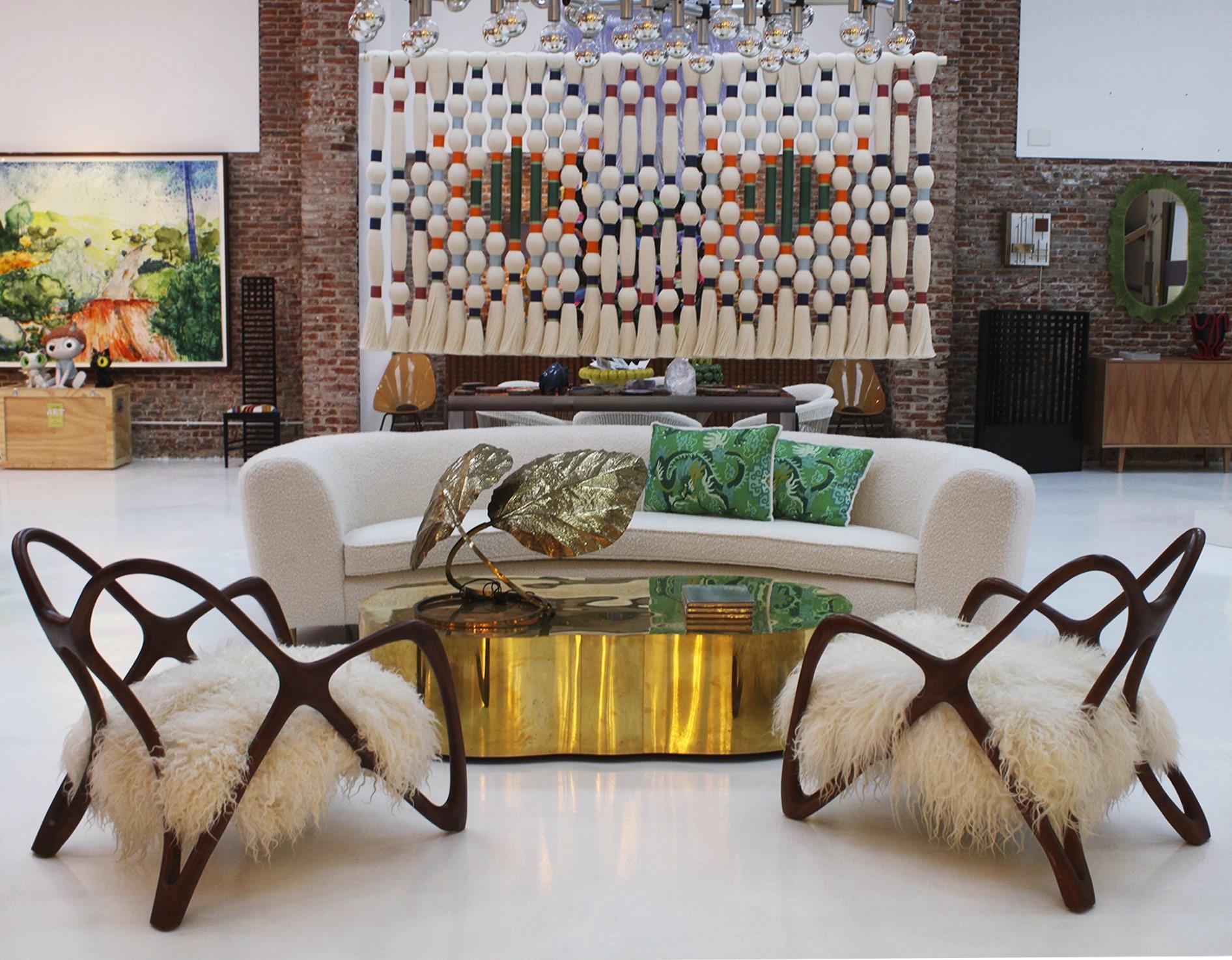 Pair Of Sculptural Wooden Armchairs, Italy 3