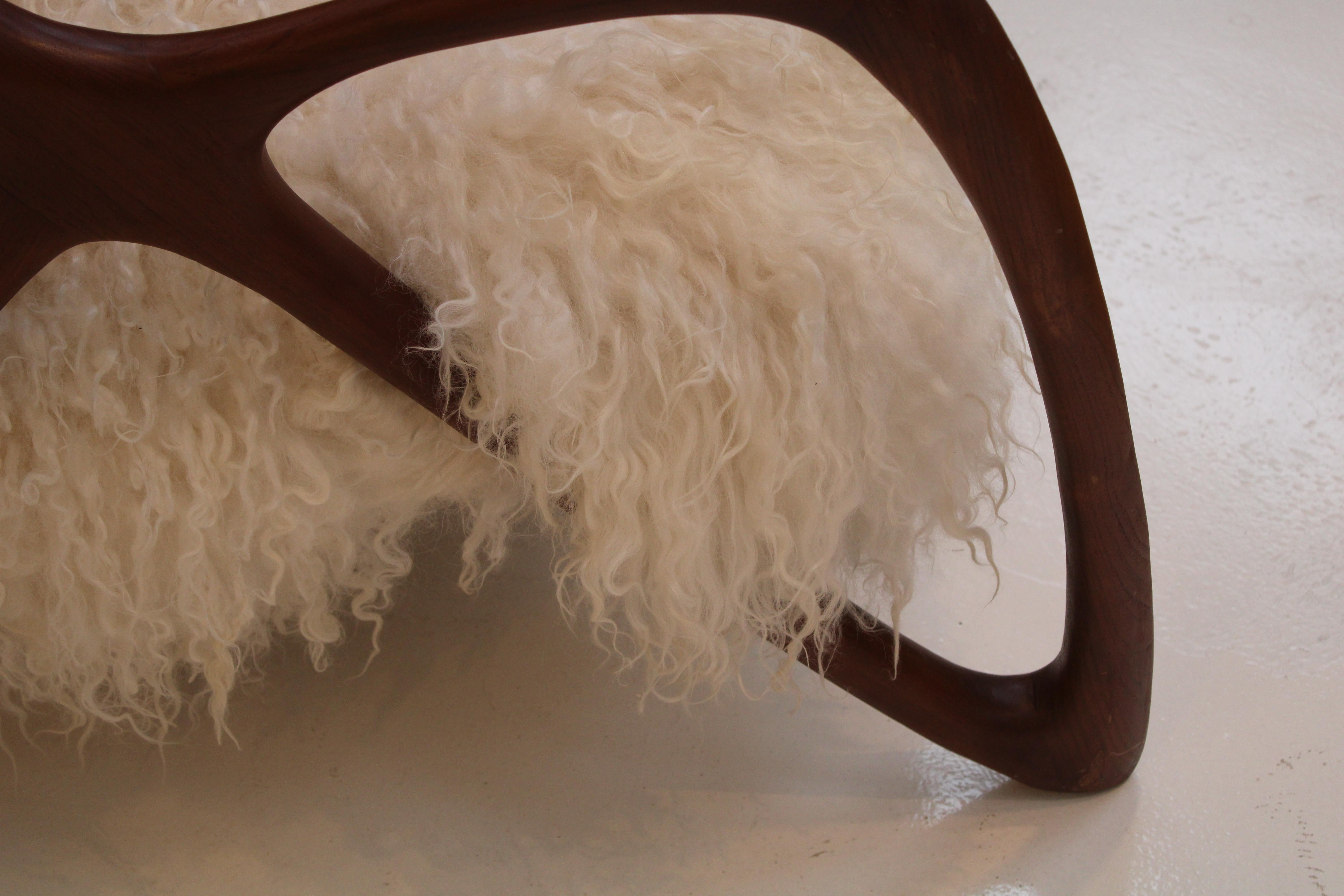 Pair Of Sculptural Wooden Armchairs, Italy 7