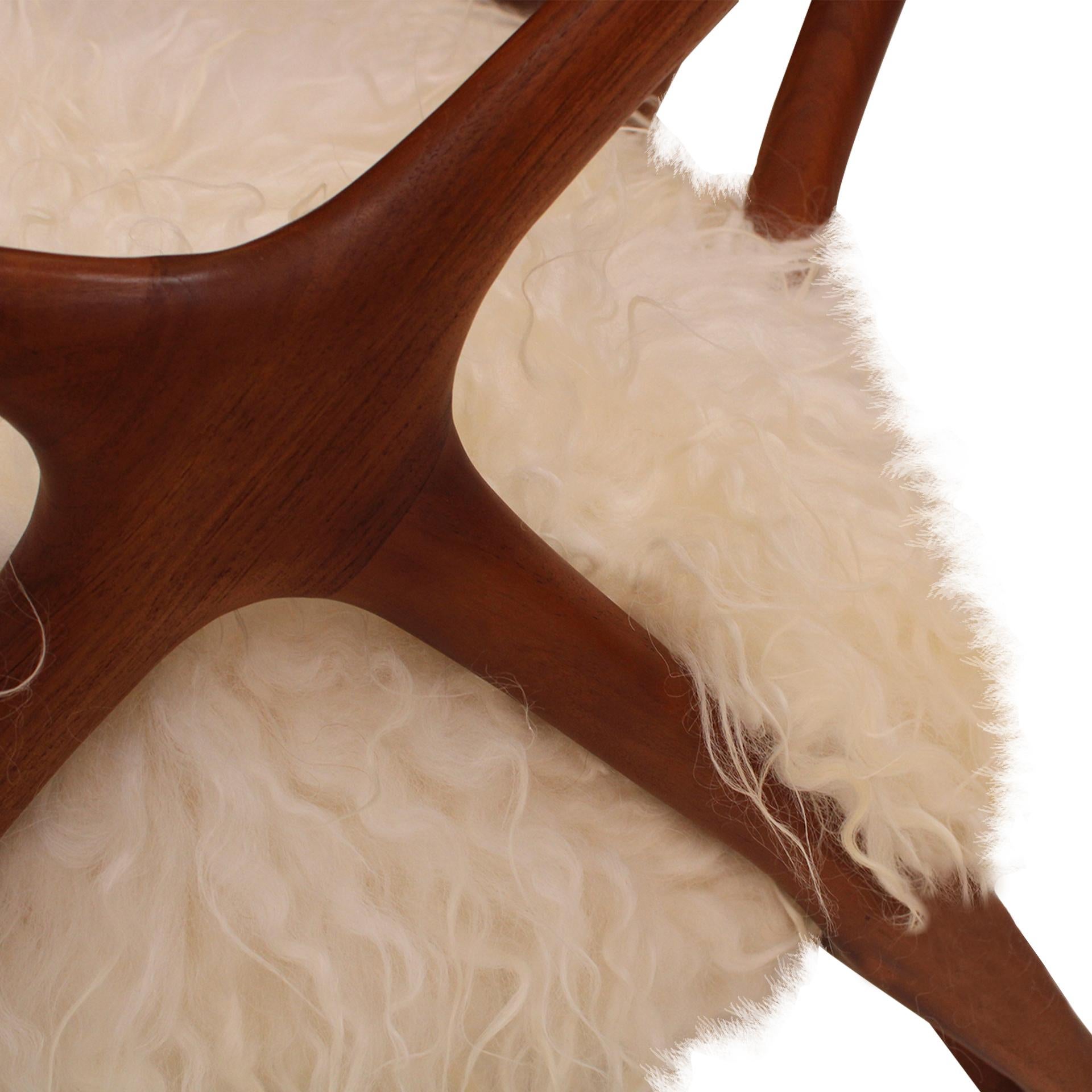 Pair Of Sculptural Wooden Armchairs, Italy 1