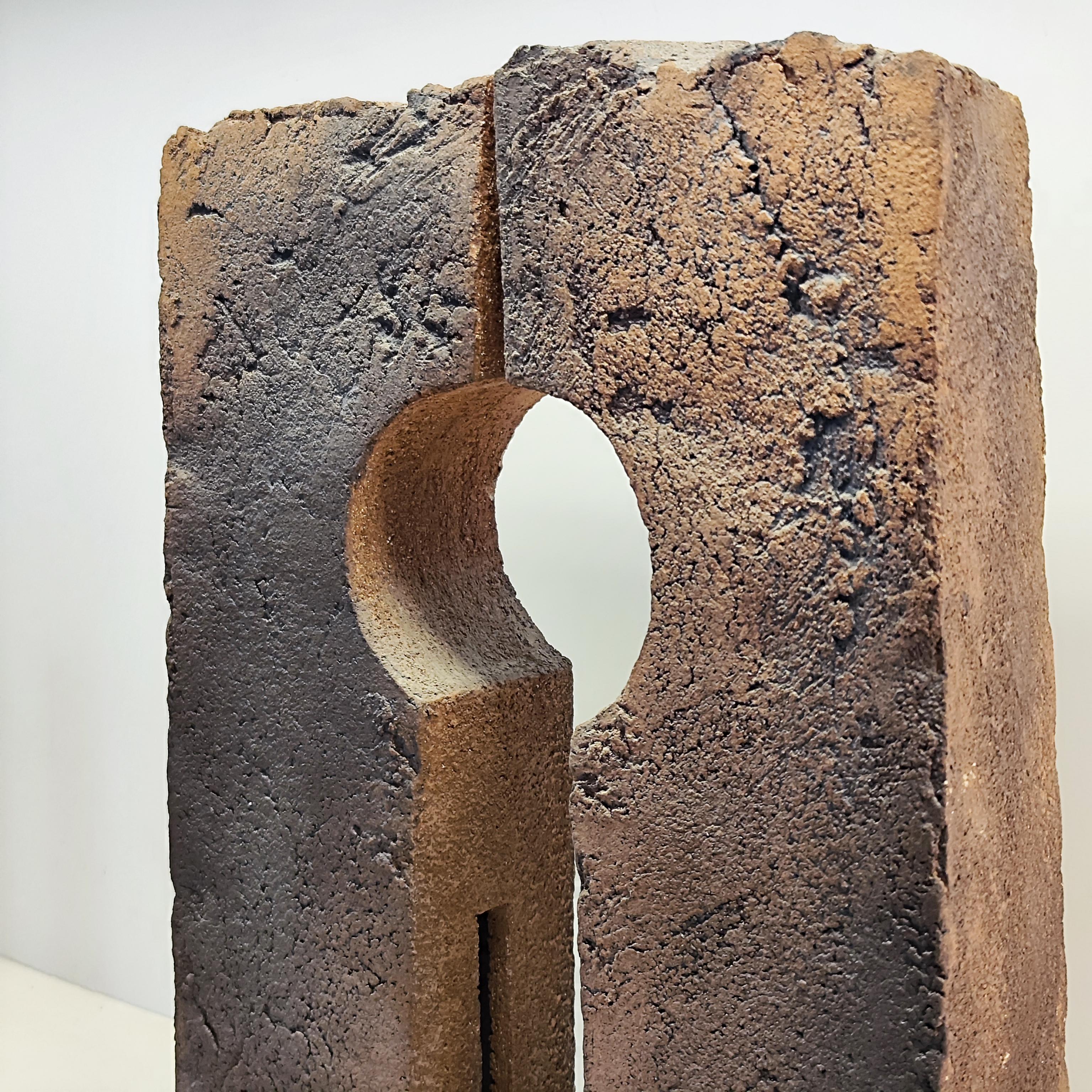 Ceramica Coppia di sculture attribuite a Guy Bareff in argilla chamotte - Anni '70 - Francia in vendita