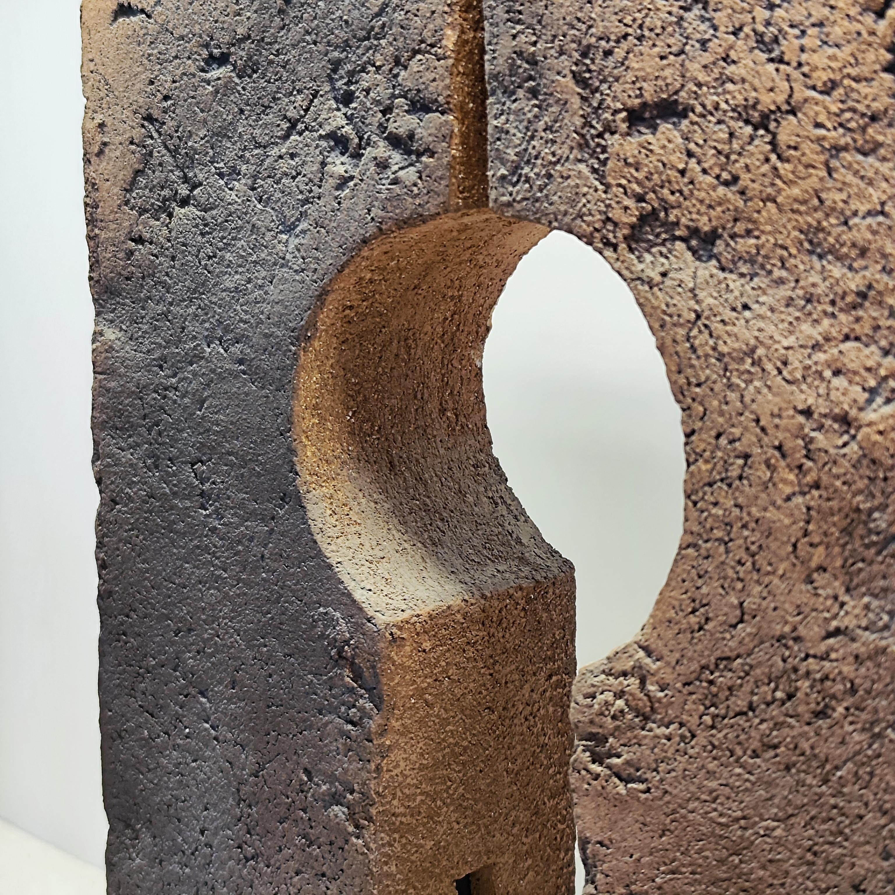 Coppia di sculture attribuite a Guy Bareff in argilla chamotte - Anni '70 - Francia in vendita 1