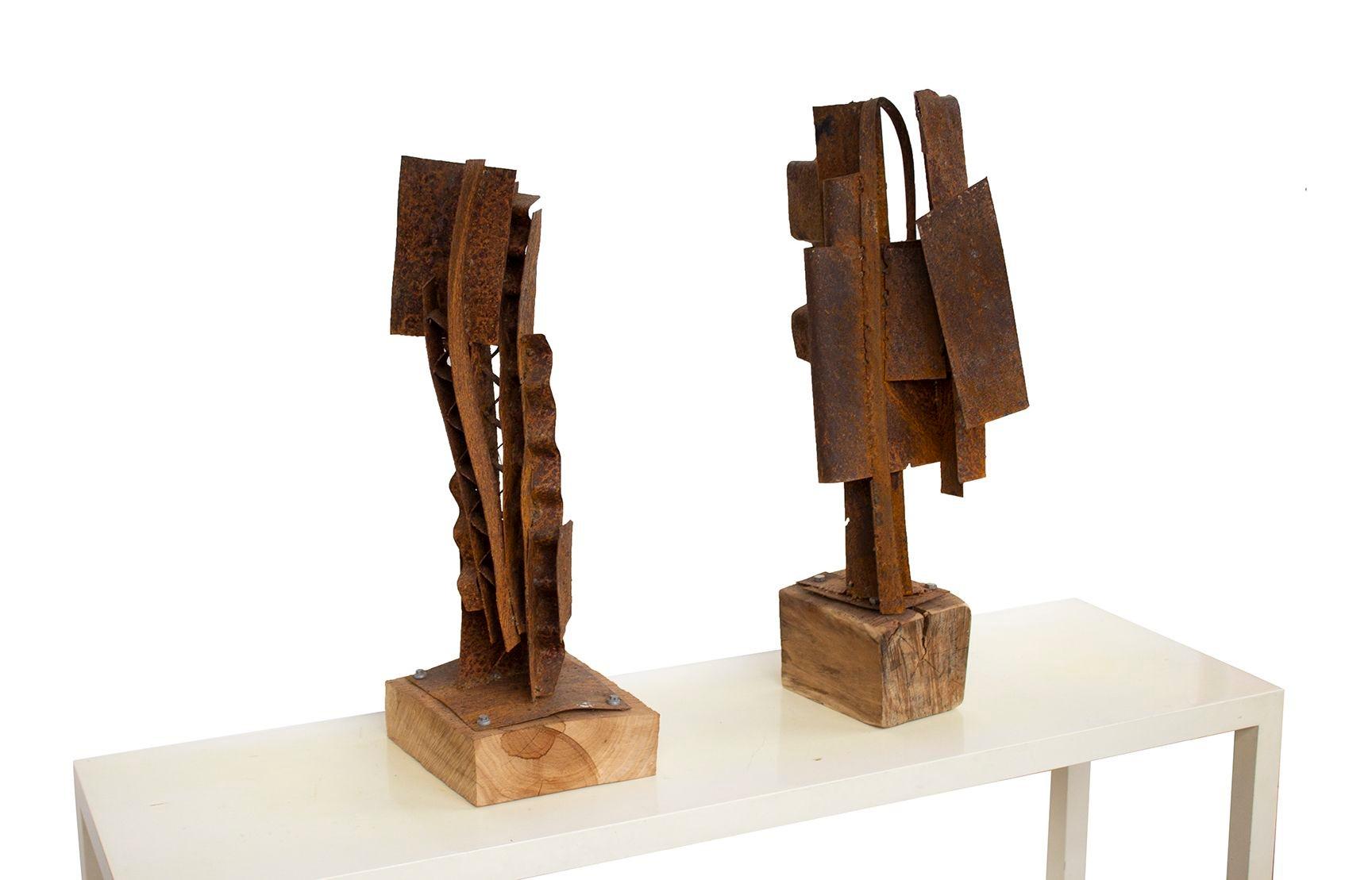Pair of Handmade Sculptures by American Artist PKW In New Condition For Sale In Grand Rapids, MI
