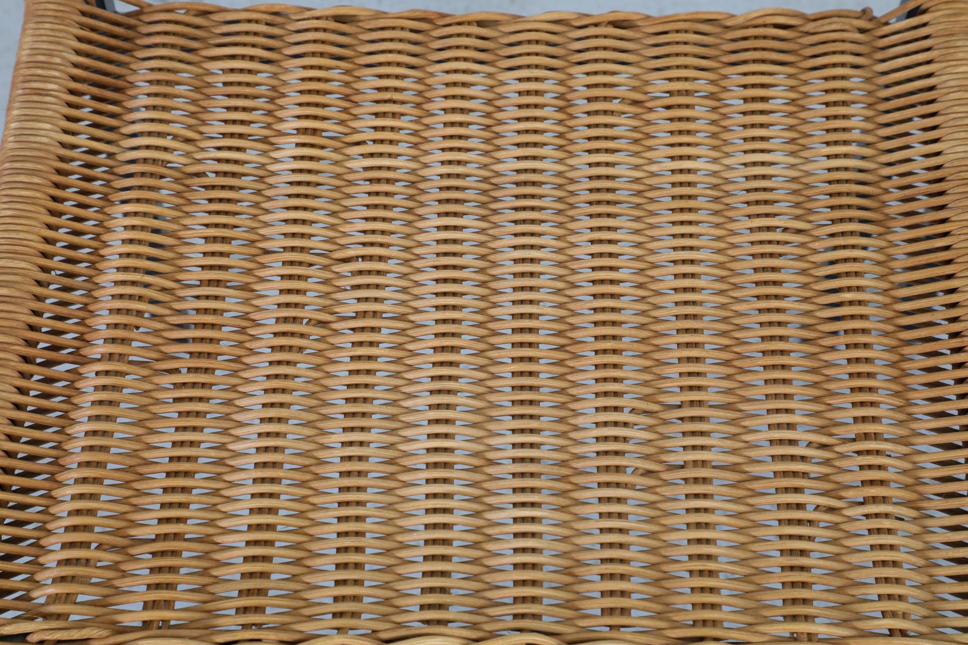 Paar Rattan-Esszimmerstühle „SE 05“ von Martin Visser für 't Spectrum, 1960 im Angebot 5