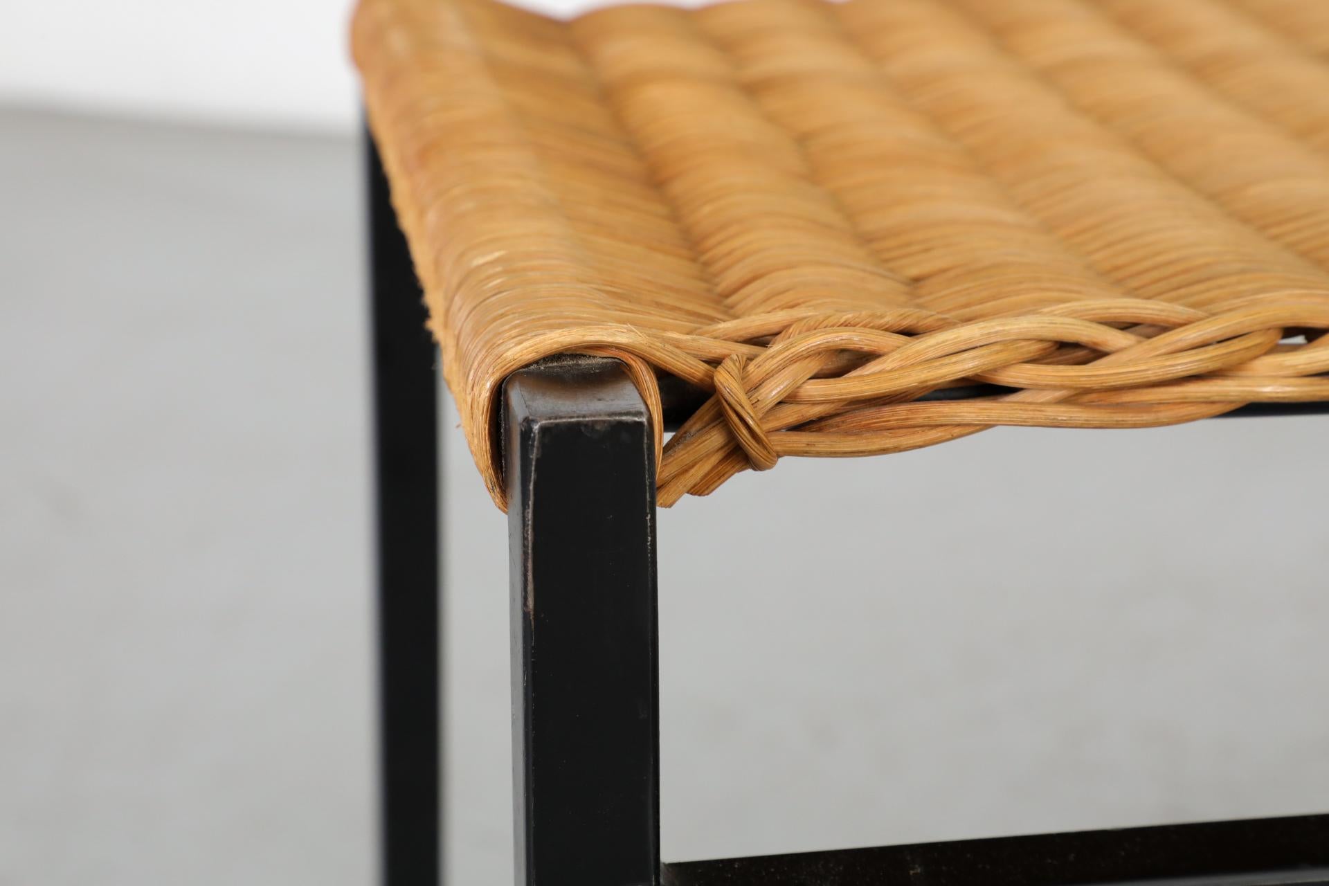 Paar Rattan-Esszimmerstühle „SE 05“ von Martin Visser für 't Spectrum, 1960 im Angebot 6