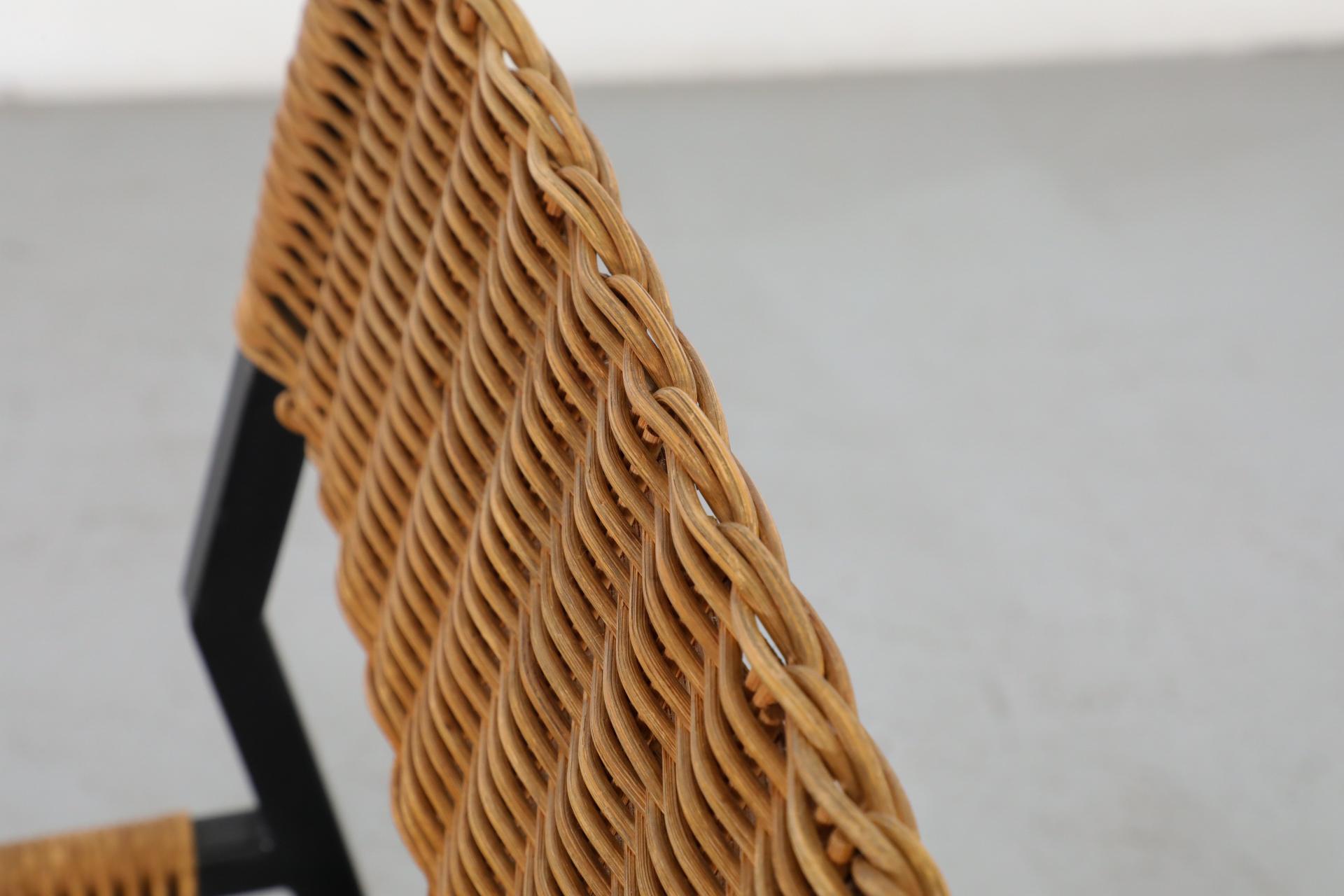 Paar Rattan-Esszimmerstühle „SE 05“ von Martin Visser für 't Spectrum, 1960 im Angebot 8