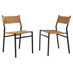 Pareja de sillas de comedor de ratán "SE 05" de Martin Visser para 't Spectrum, 1960