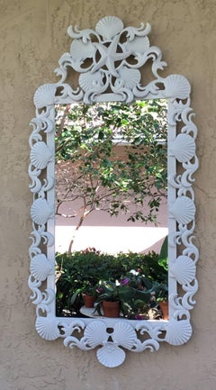 Pair of Sea Shell Iron Mirror