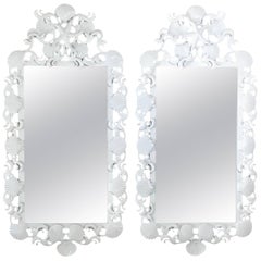 Pair of Sea Shell Iron Mirror