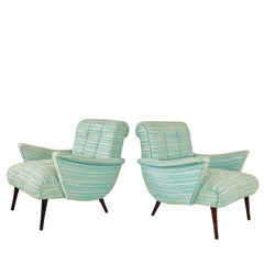 seafoam green chair Pair of Seafoam Green Midcentury Lounge Chairs