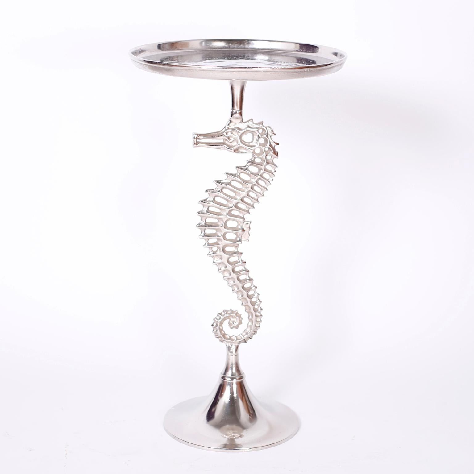 American Pair of Seahorse Drink Stands or Tables For Sale