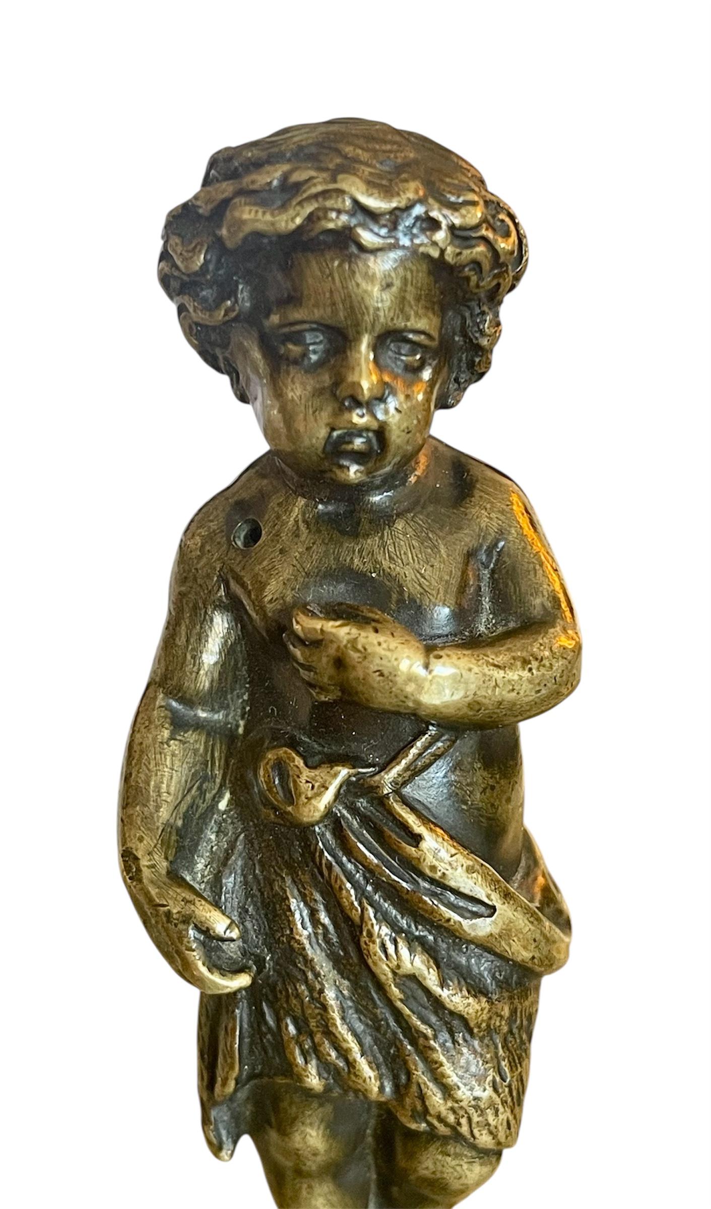 Pair Of Seals, The Child With The Bird And The Child With The Empty Nest In condizioni buone in vendita a Beaune, FR