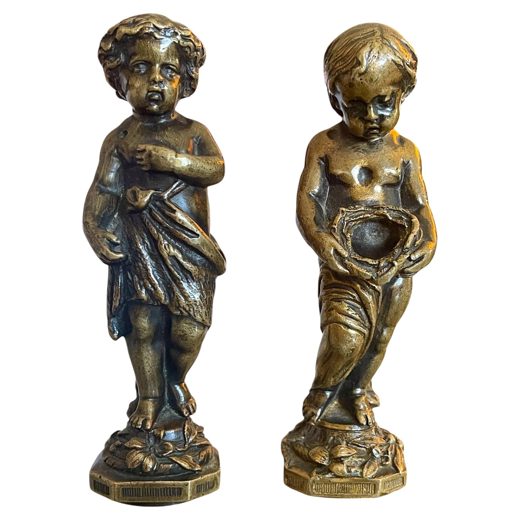 Pair Of Seals, The Child With The Bird And The Child With The Empty Nest in vendita