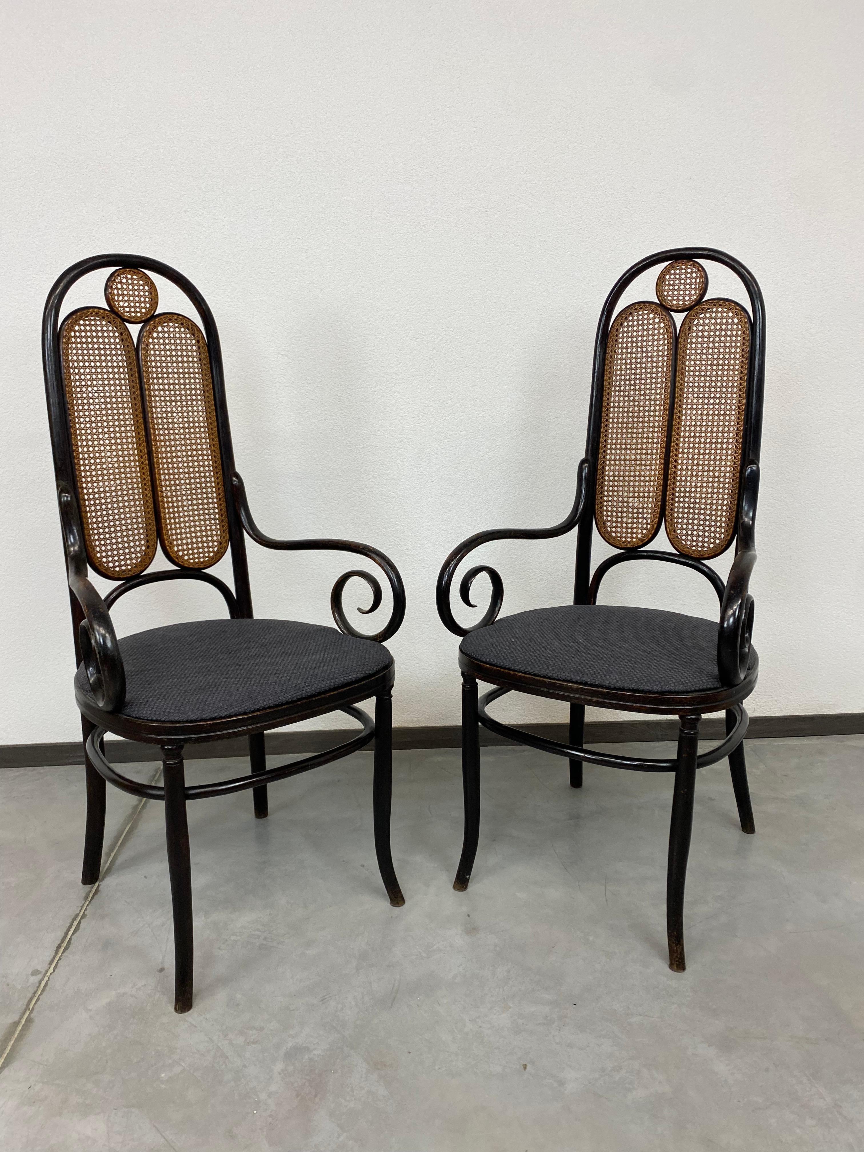 Pair of secession armchairs no.17 by Thonet in very good condition.