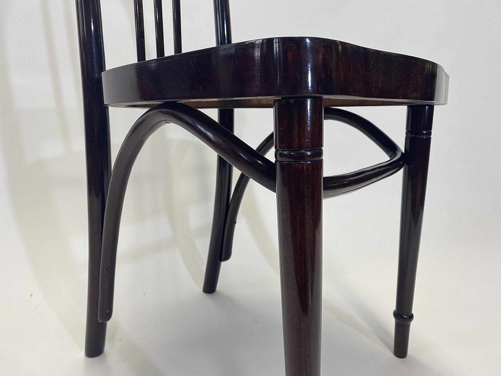 Vienna Secession Pair of Secession Josef Hoffmann Chairs Ex. by Thonet For Sale