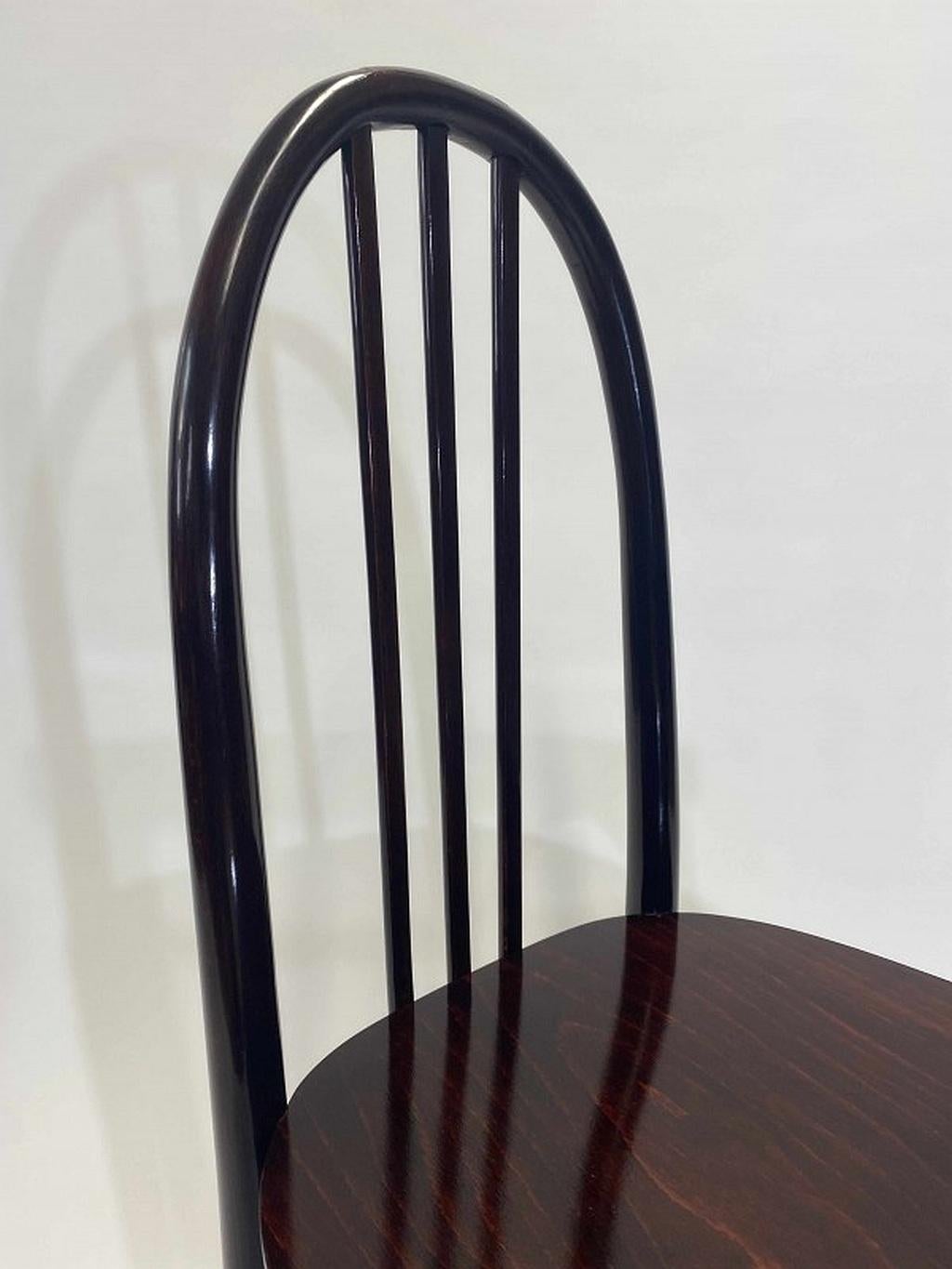 Début du 20ème siècle Paire de chaises de sécession Josef Hoffmann Ex. par Thonet en vente