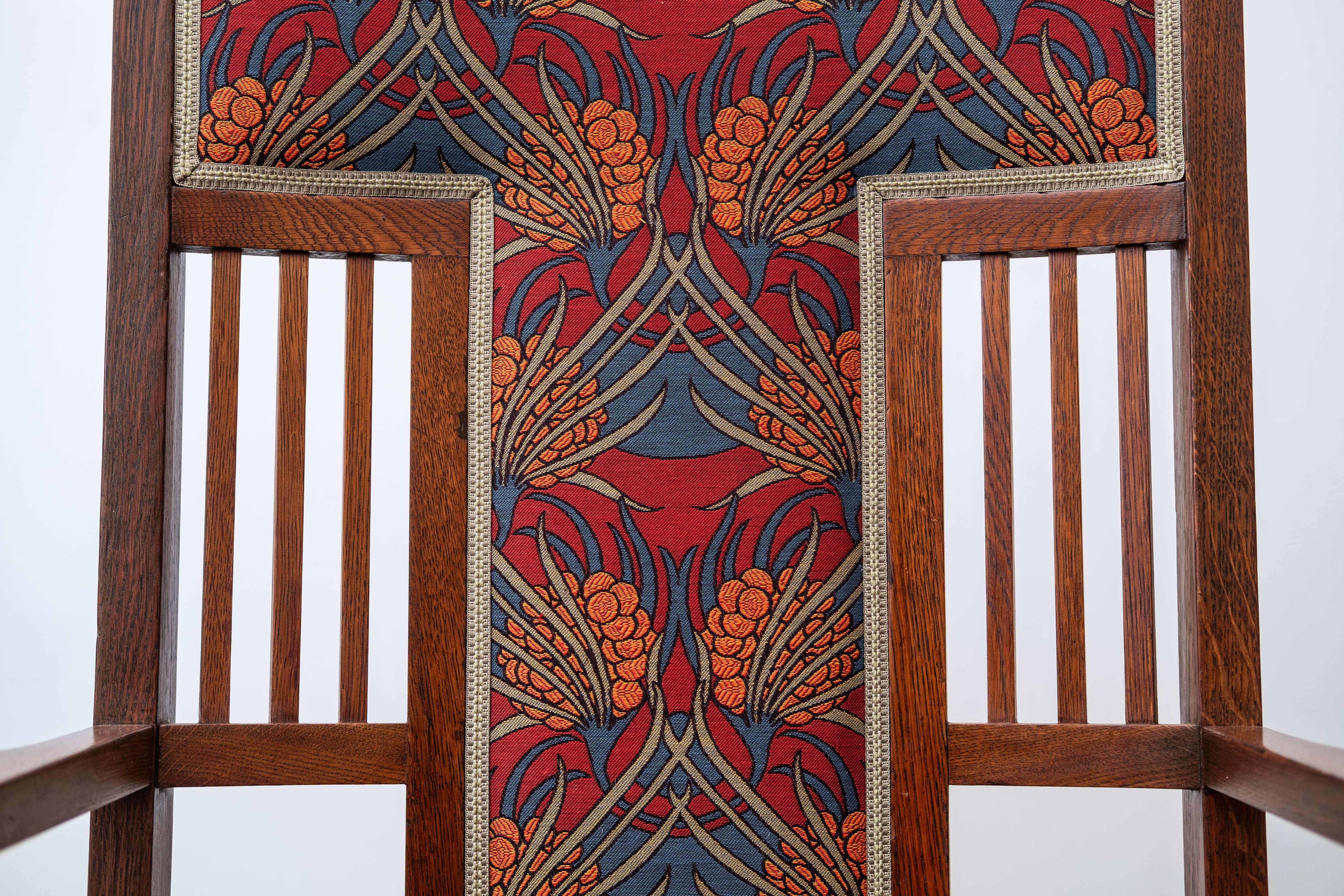 Paar sezessionistische Sessel Joseph Maria Olbrich Friedrich Otto Schmidt 1898 (Jugendstil) im Angebot