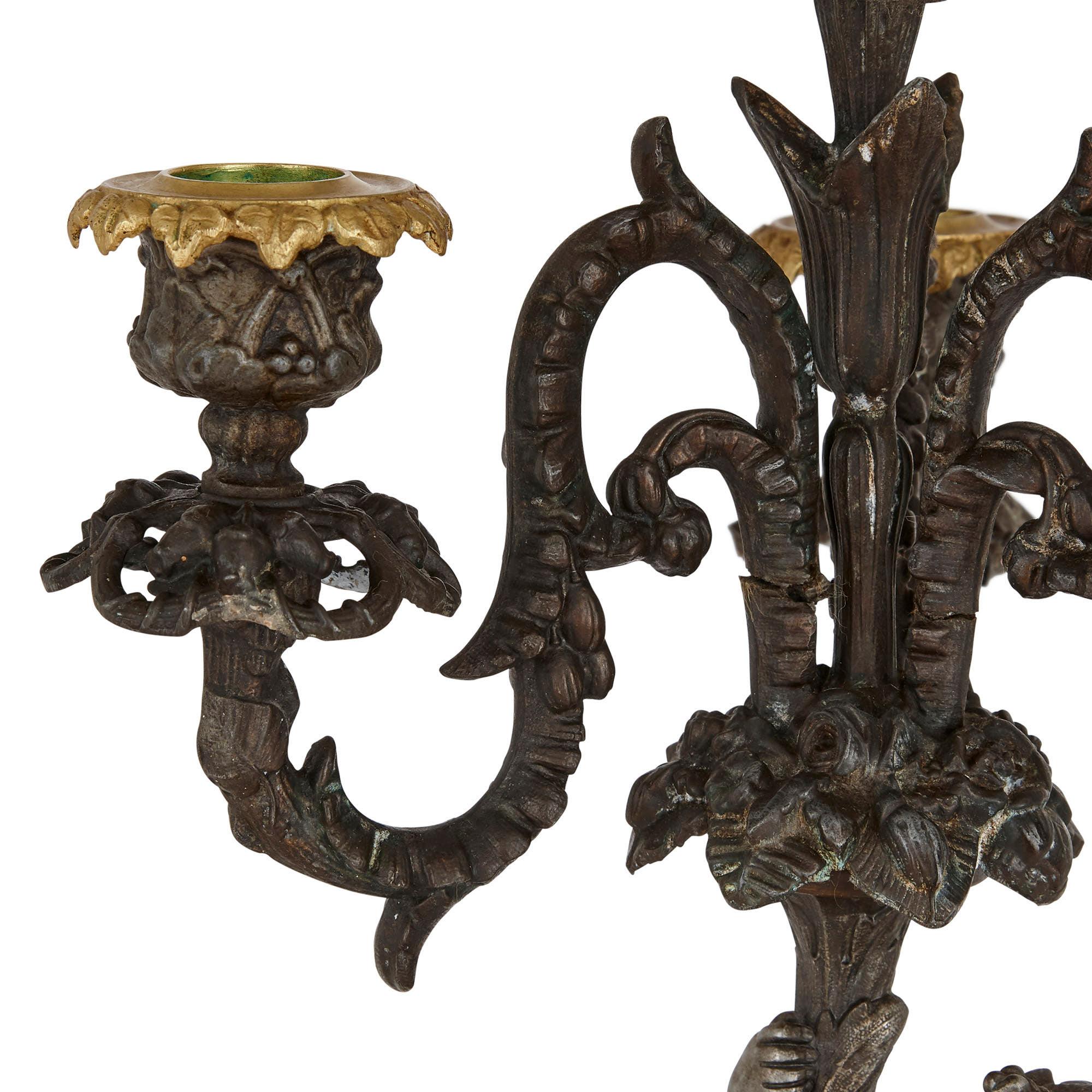 French Pair of Second Empire Period Candelabra