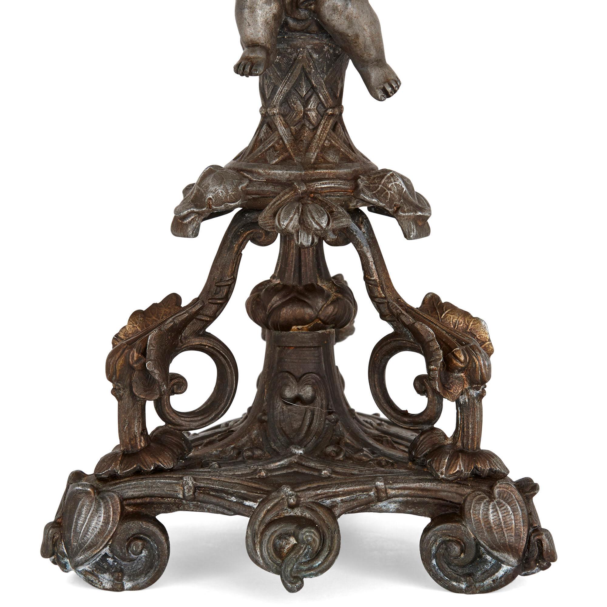 Pair of Second Empire Period Candelabra In Good Condition In London, GB