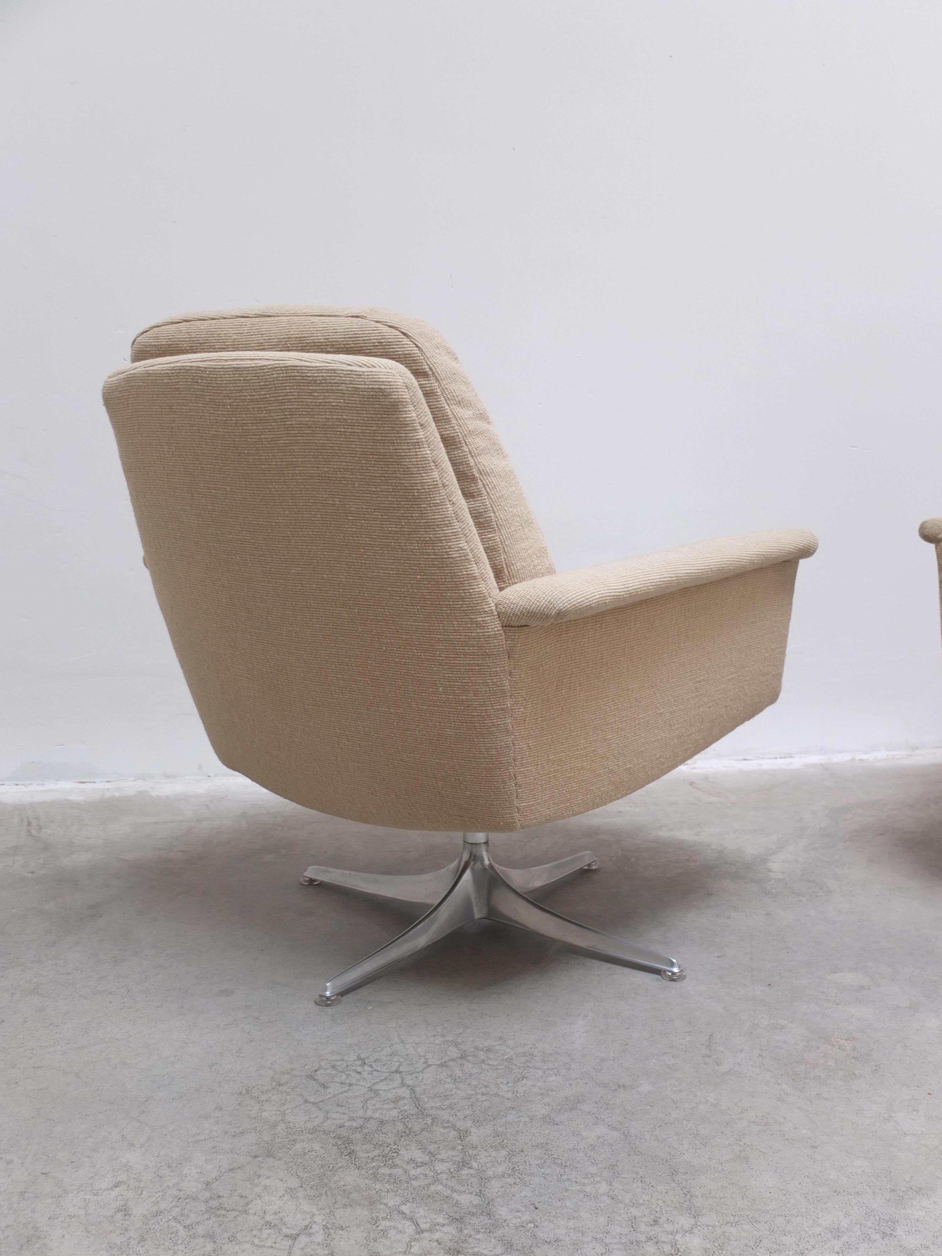 Pair of 'Sedia' Swivel Lounge Chairs by Horst Brüning for COR, 1960s 10