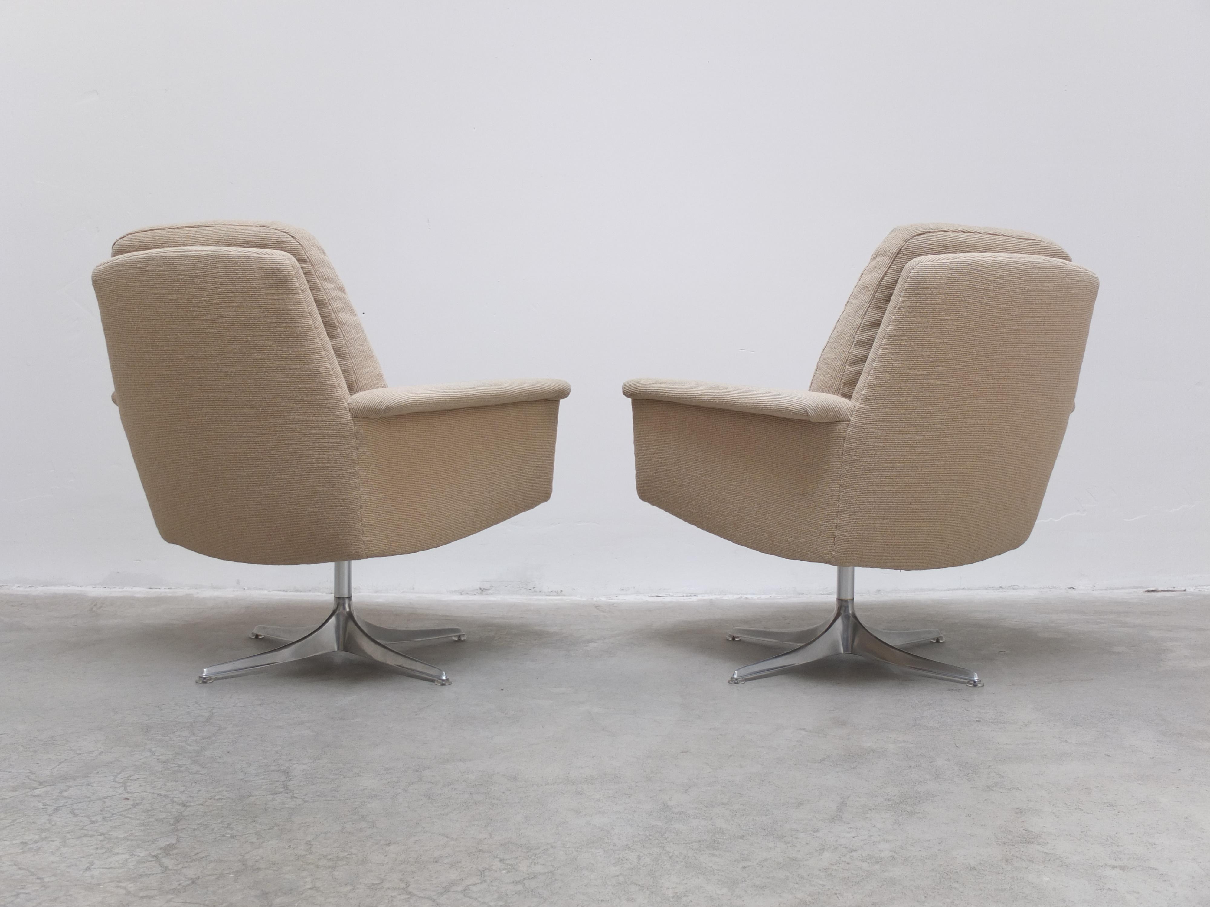 20th Century Pair of 'Sedia' Swivel Lounge Chairs by Horst Brüning for COR, 1960s