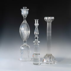 Pair of Seguso Candlesticks 2 by John Loring of Tiffany & Co.