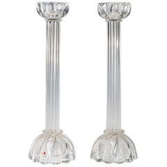 Pair of Seguso Candlesticks 2 by John Loring of Tiffany & Co.