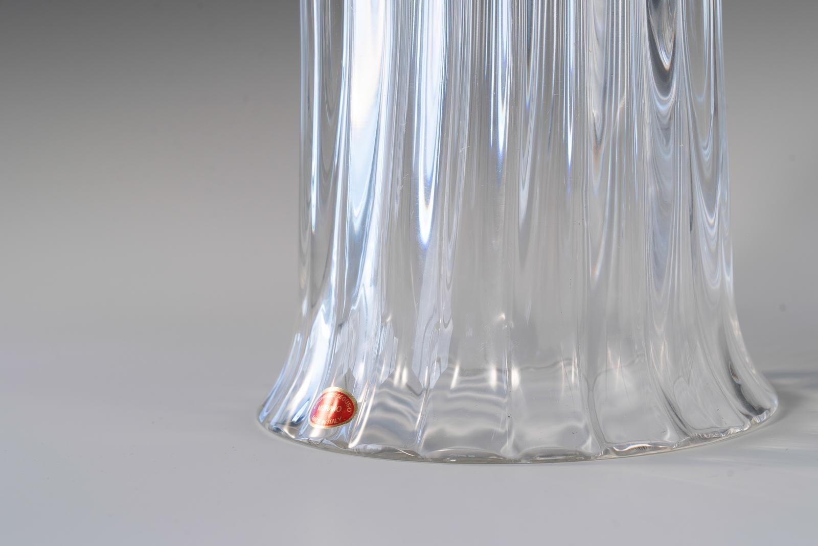 Pair of Seguso Candlesticks 3 by John Loring of Tiffany & Co. In Good Condition In Henley-on Thames, Oxfordshire