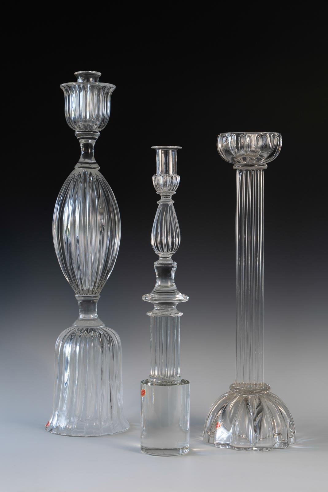 Paar Seguso-Kerzenständer 3 von John Loring von Tiffany & Co. (Muranoglas) im Angebot