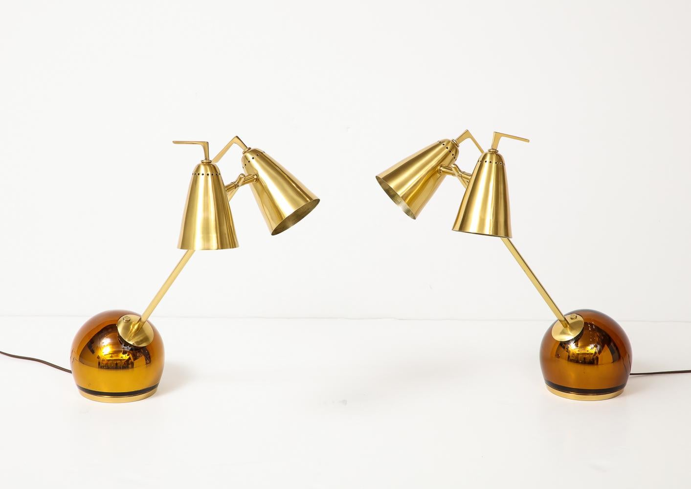 Hand-Crafted Seguso Doppio Table Lamp by Roberto Giulio Rida For Sale