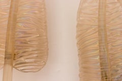 Pair of Seguso Feather Sconces