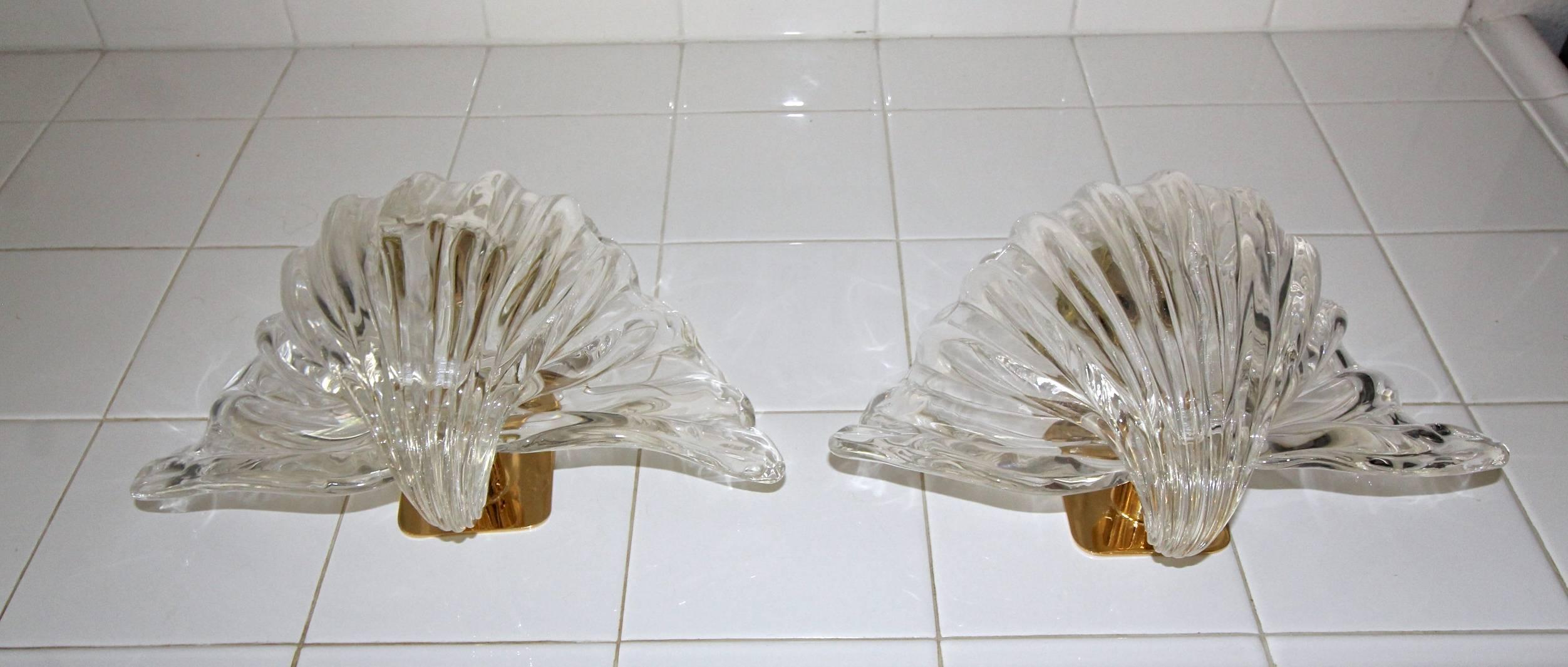 Pair of Seguso Murano Glass 