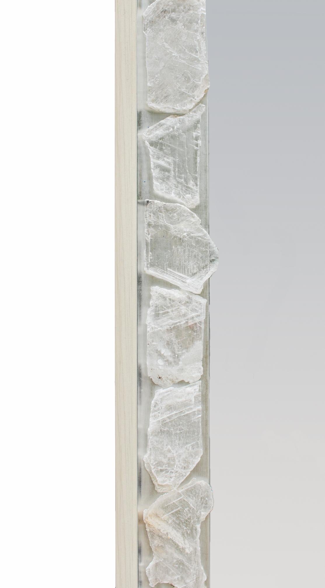Coppia di specchi in selenite di Interi in vendita 2