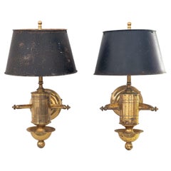 Paire de lampes de bateau auto-équilibrées avec abat-jour en tôle