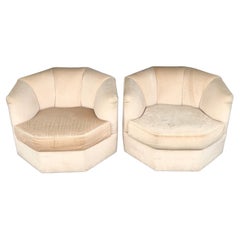 Retro Pair of Selig 'Octet' Lounge Chairs