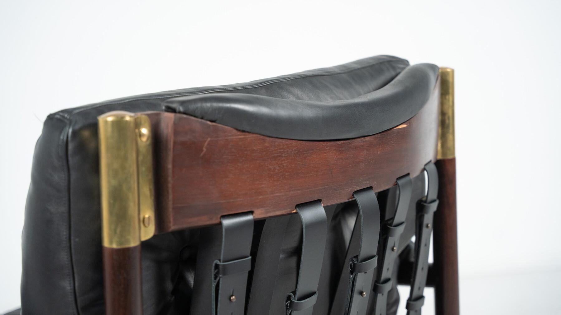 Paire de fauteuilsella avec pouf de Carlo De Carli pour Sormani, années 60 en vente 9