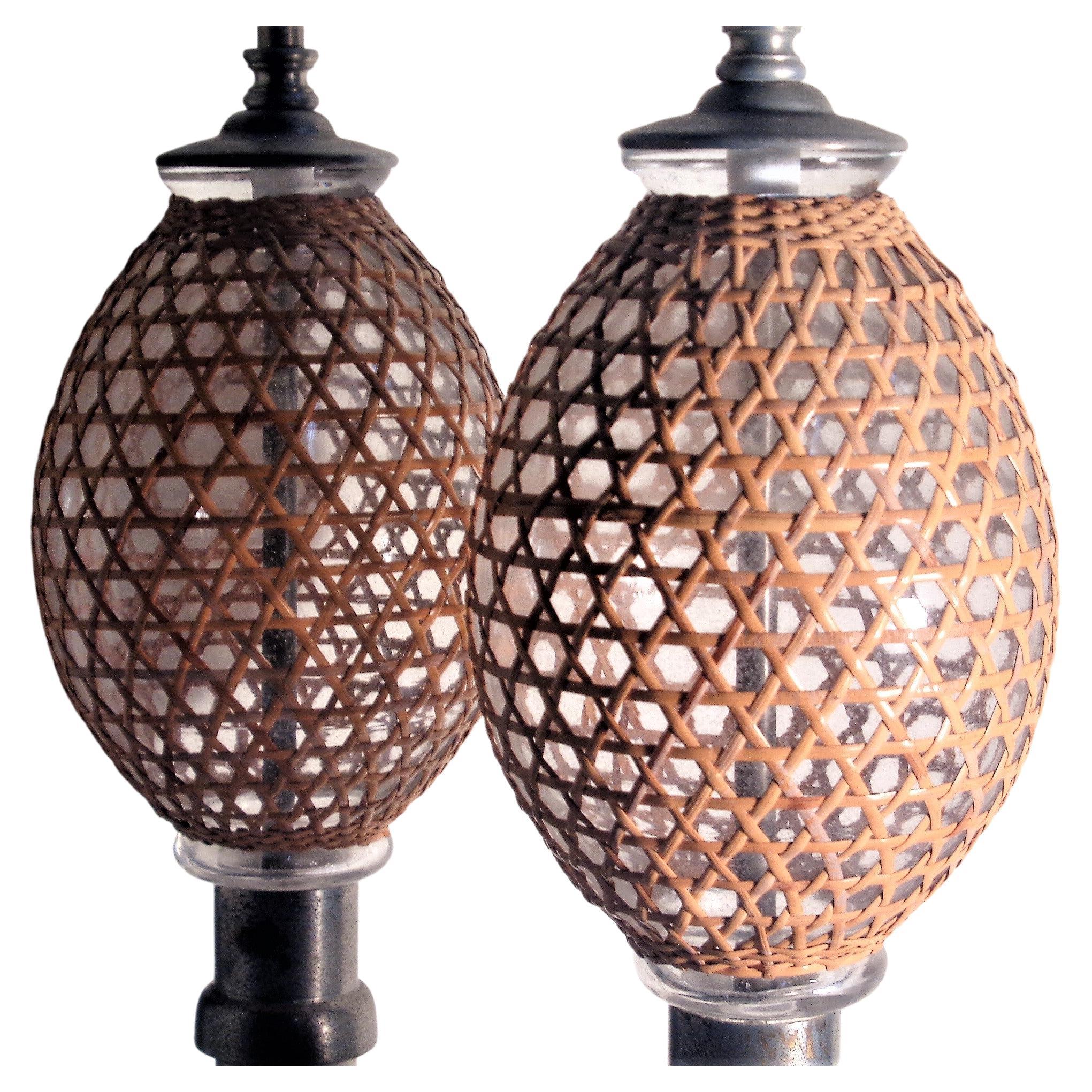 Porcelain Seltzer Bottle Lamps - Warren Kessler, New York 1960's 