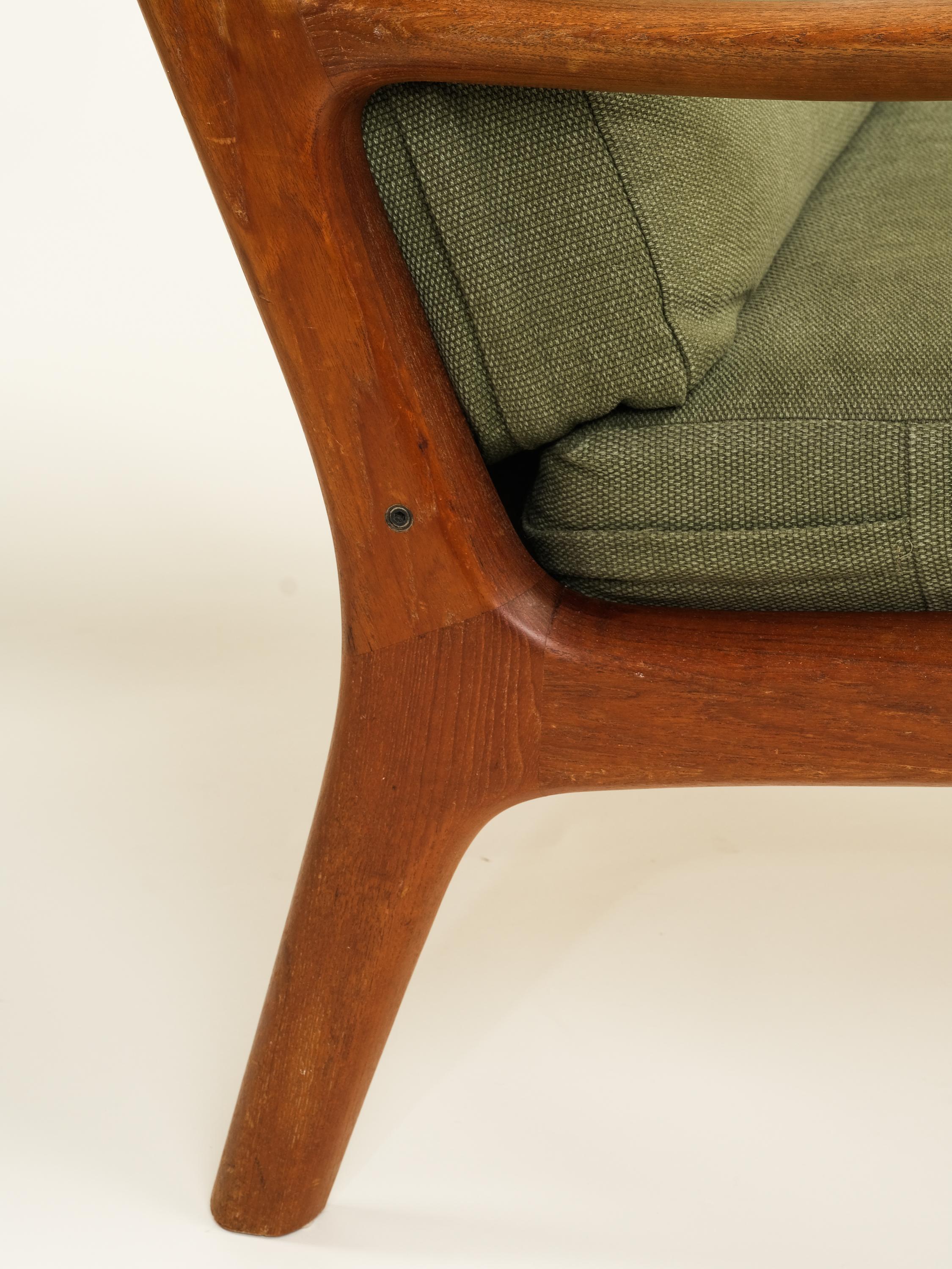 Pair of 'Senator' Lounge Chairs by Ole Wanscher for France & Søn, 1950s 3