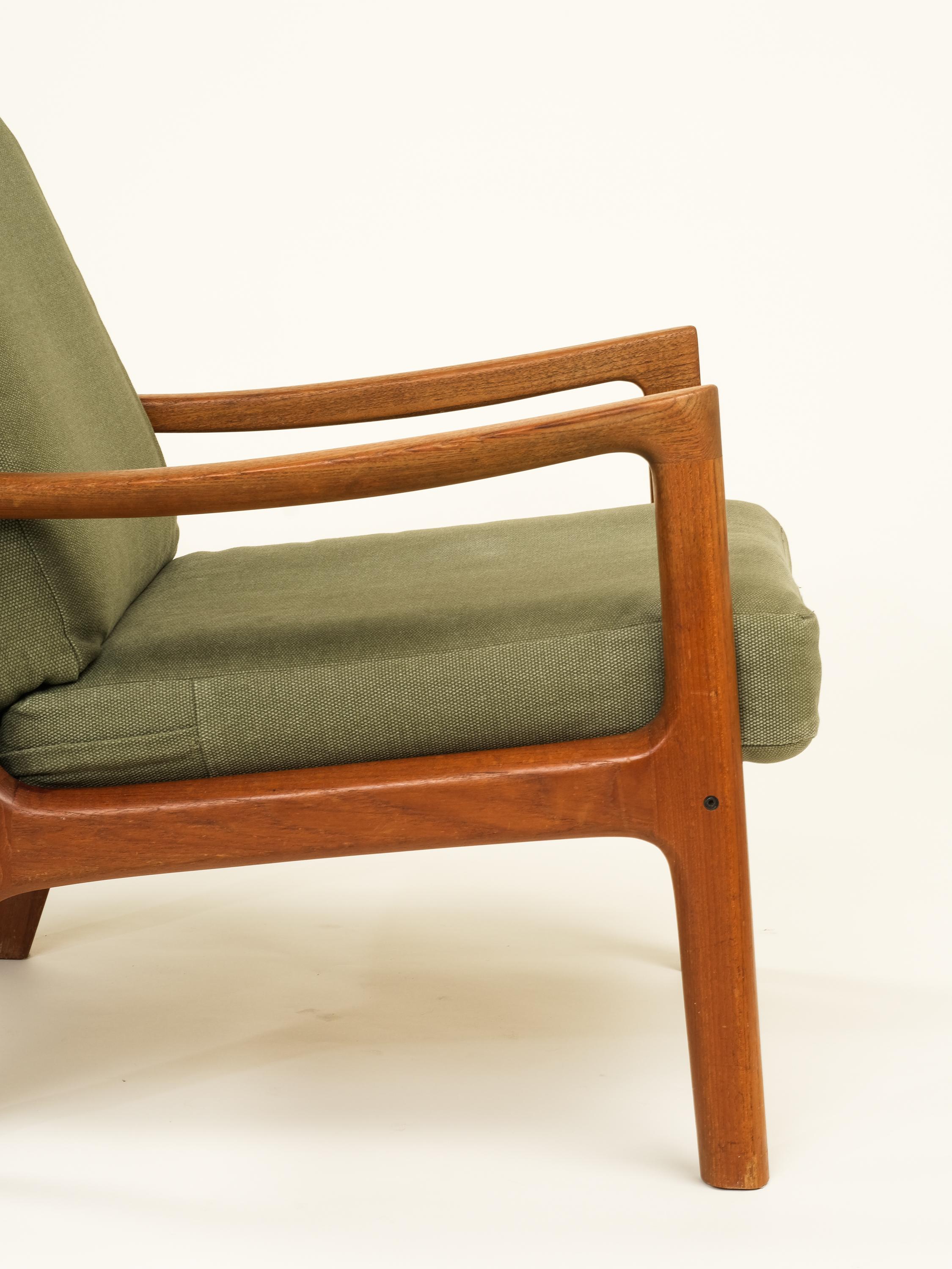 Pair of 'Senator' Lounge Chairs by Ole Wanscher for France & Søn, 1950s 8